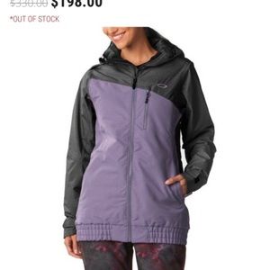 Oakley purple and black Quebec insulated jacket